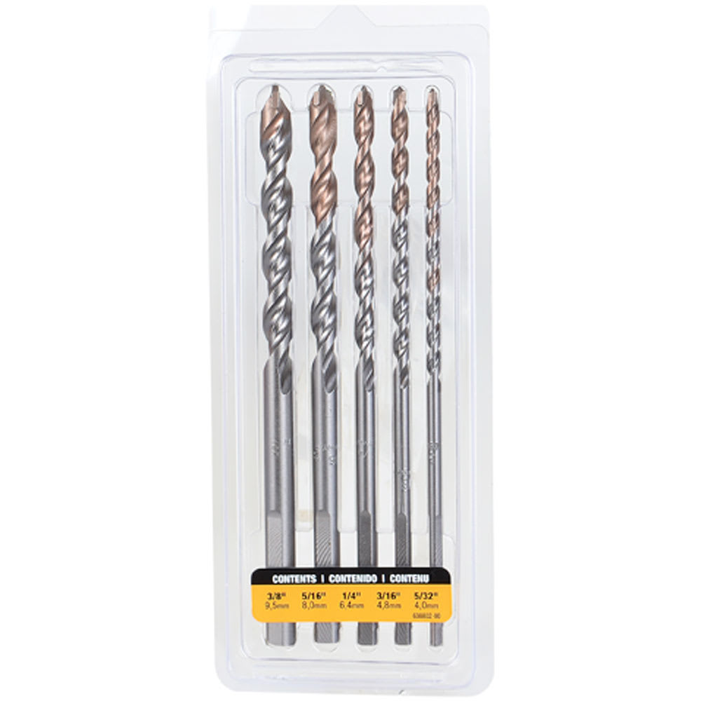 Jeu de 5 mèches à béton pour perceuse à percussion DEWALT