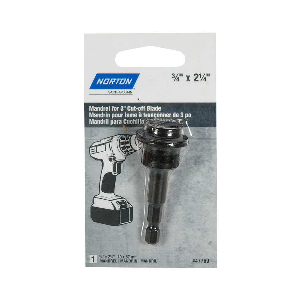 Mandrin pour disque de rectifieuse 3&nbsp;po