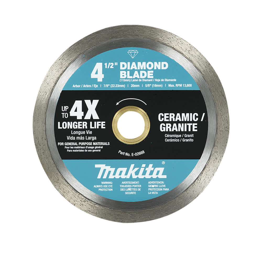 Lame au diamant pour rectifieuse 4&nbsp;1/2&nbsp;po à rive continue MAKITA