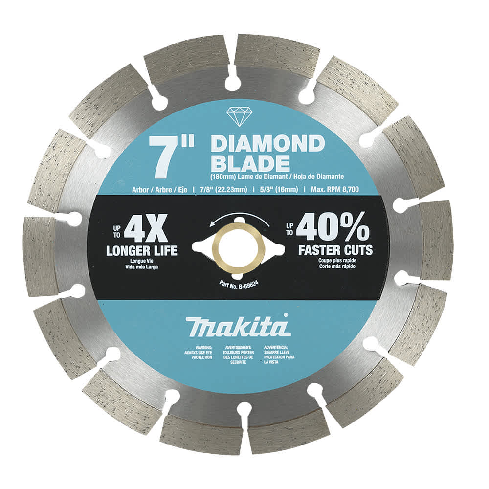 Lame de scie au diamant 7 po à rive segmentée MAKITA