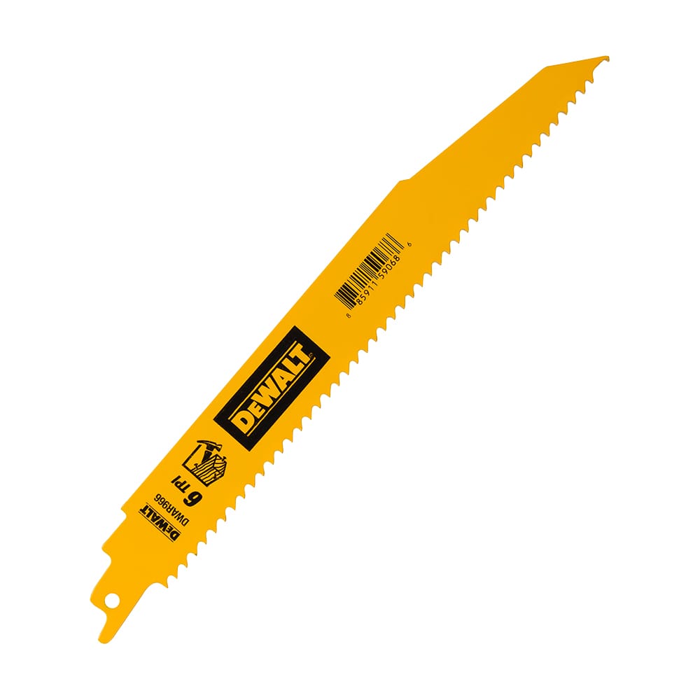 DEWALT Premium 2X Wood Reciprocating Saw Blade 9 in. 6 TPI
