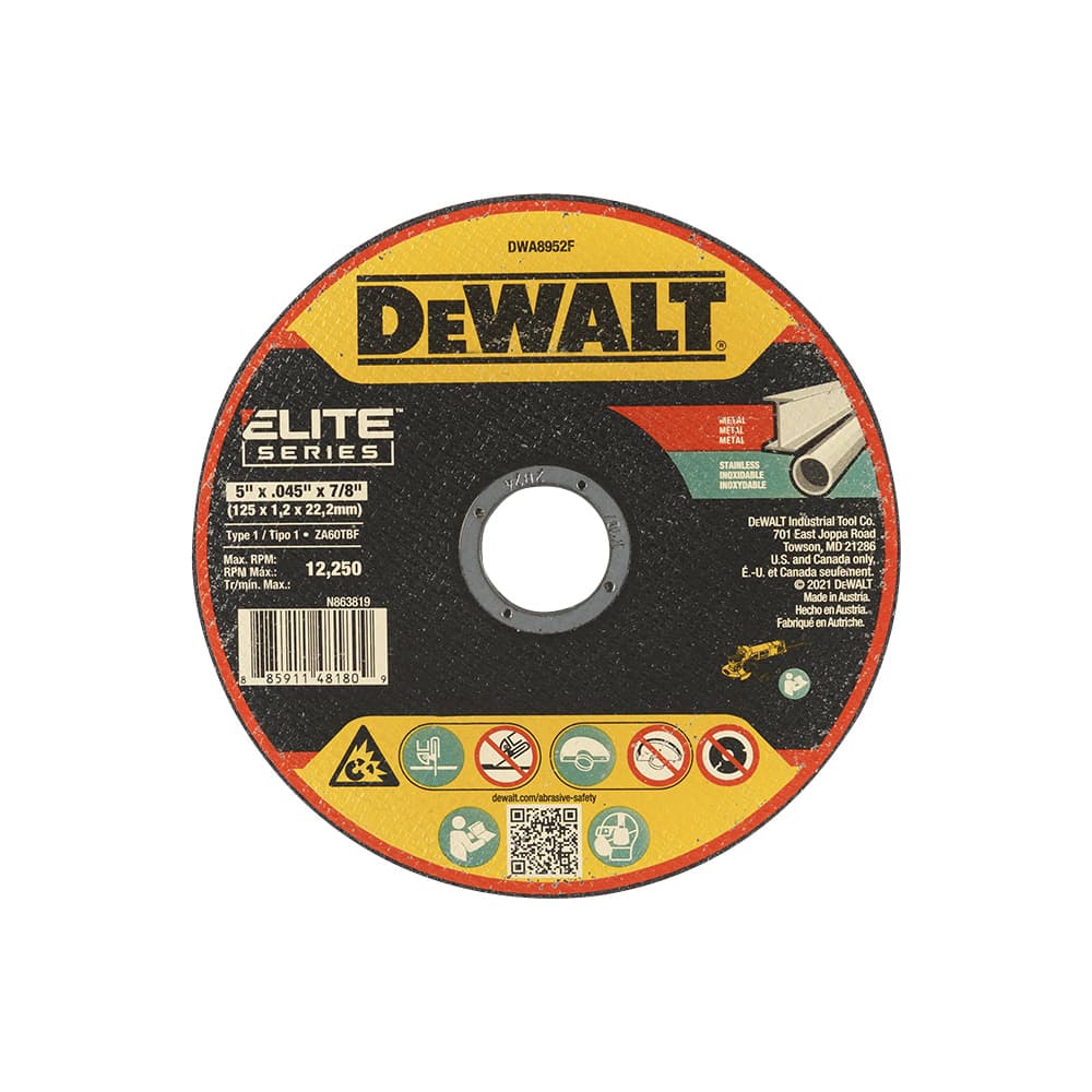 Disque de coupe pour rectifieuse XP 5 po DEWALT