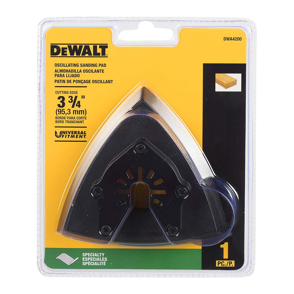 Patin de ponçage pour outil oscillant 3 3/4 po DEWALT