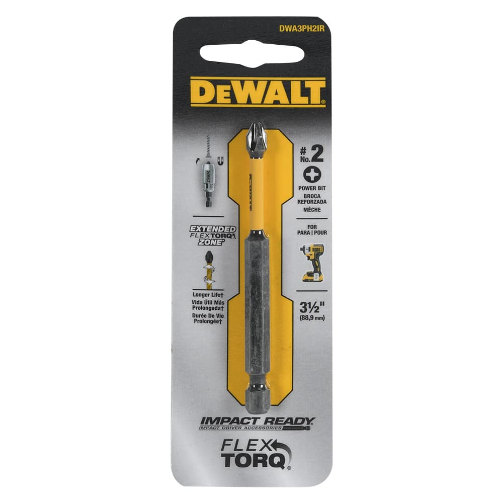 DEWALT FlexTorq Philipps Screwdriver Bit n° 2&nbsp;x&nbsp;3&nbsp;1/2&nbsp;in.