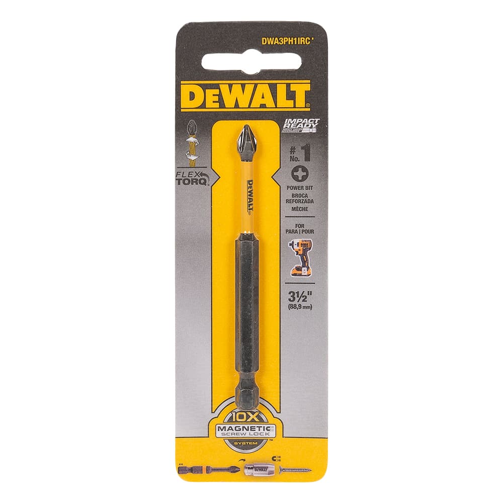 Embout de tournevis à choc FlexTorq cruciforme n° 1&nbsp;x&nbsp;3&nbsp;1/2&nbsp;po DEWALT