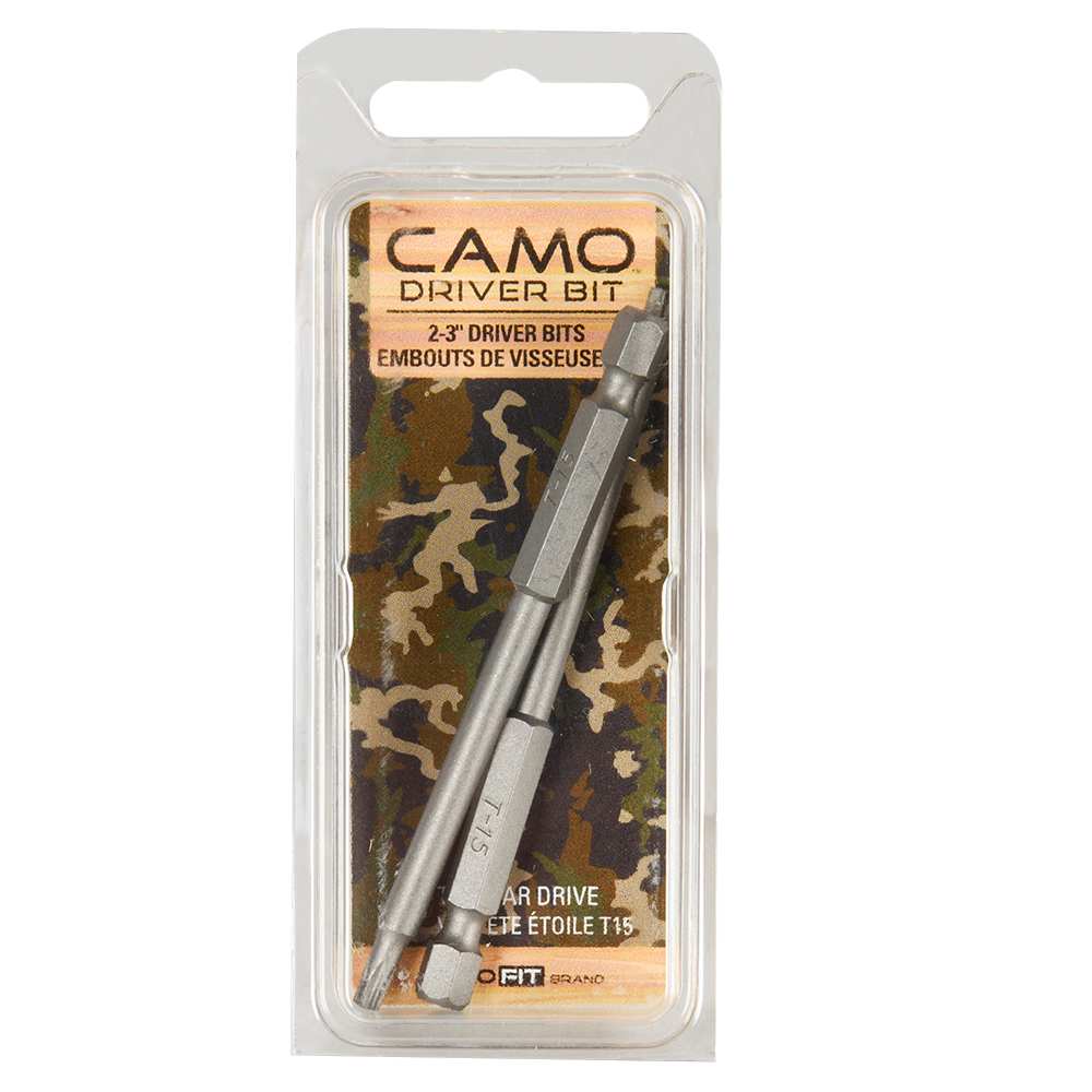 Embouts de tournevis Camo Pqt/2