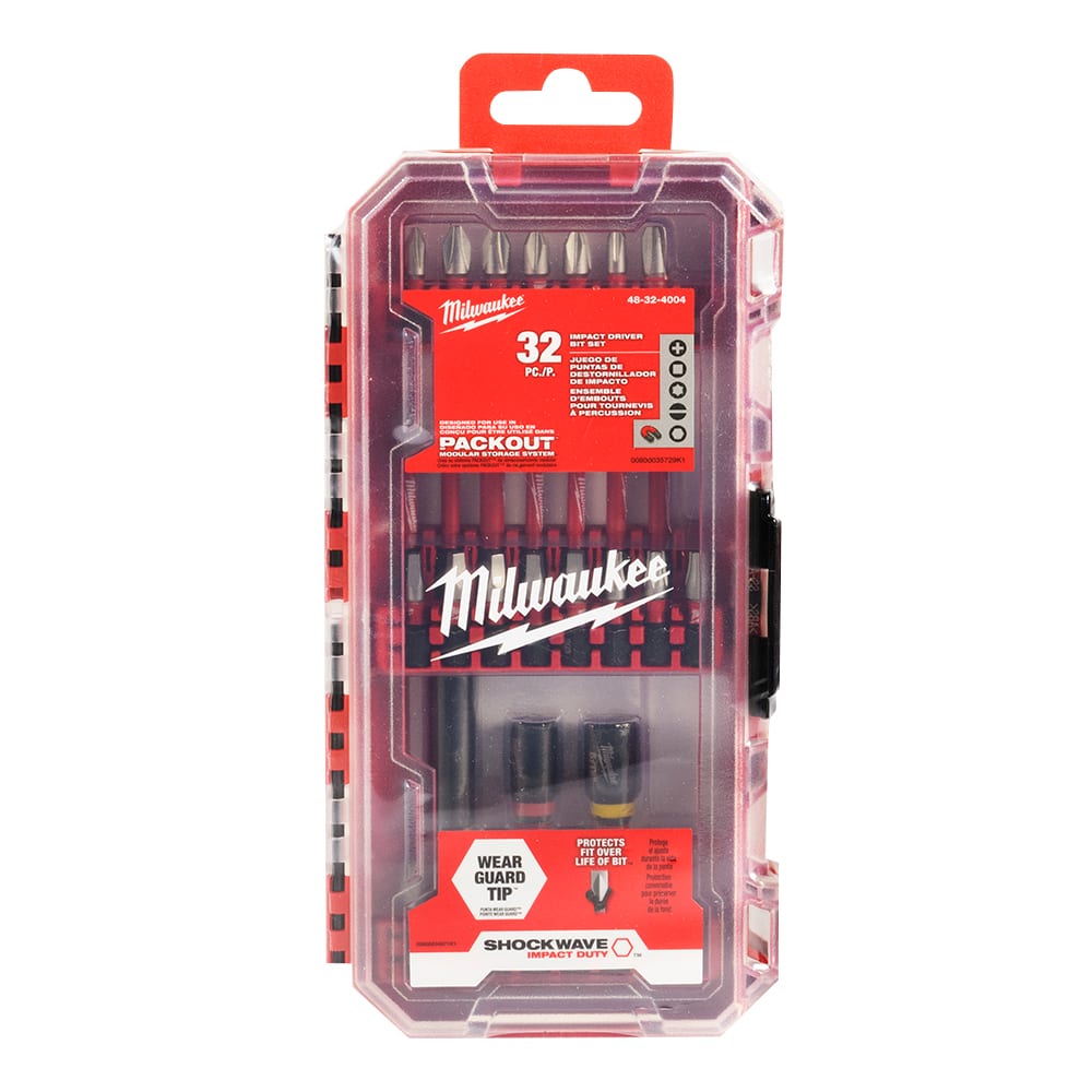 Ensemble de 32 embouts pour tournevis à chocs MILWAUKEE