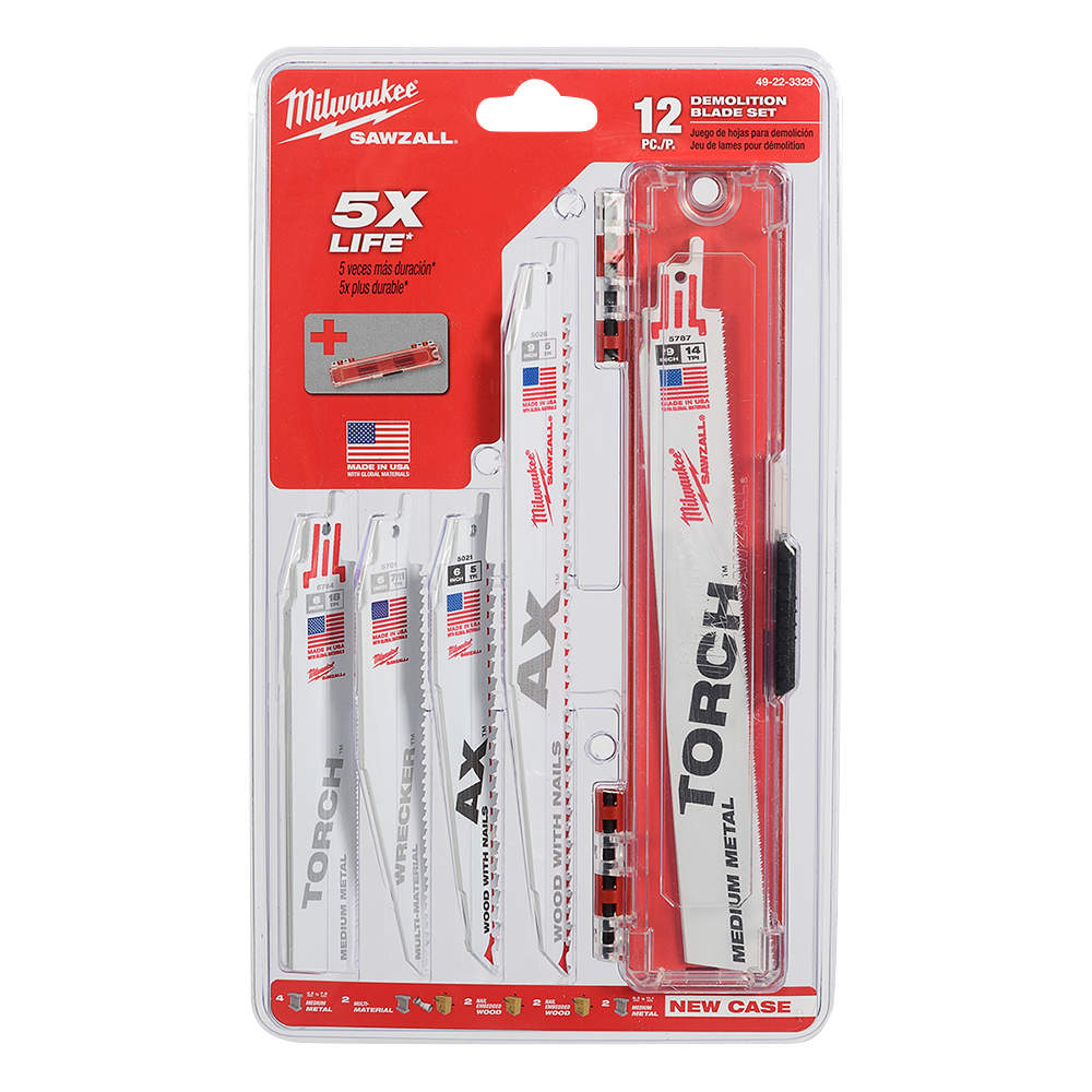 MILWAUKEE Reciprocating Saw Blade Set/12