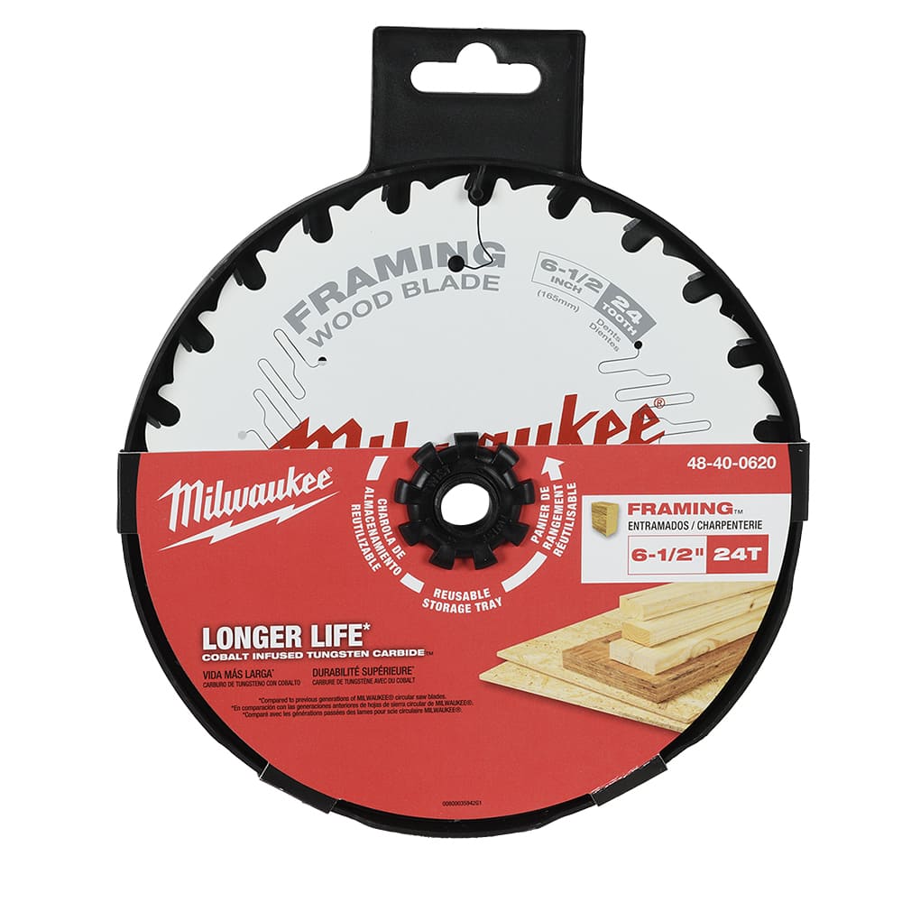 Lame de scie circulaire pour charpente 6&nbsp;1/2&nbsp;po  24&nbsp;dents MILWAUKEE