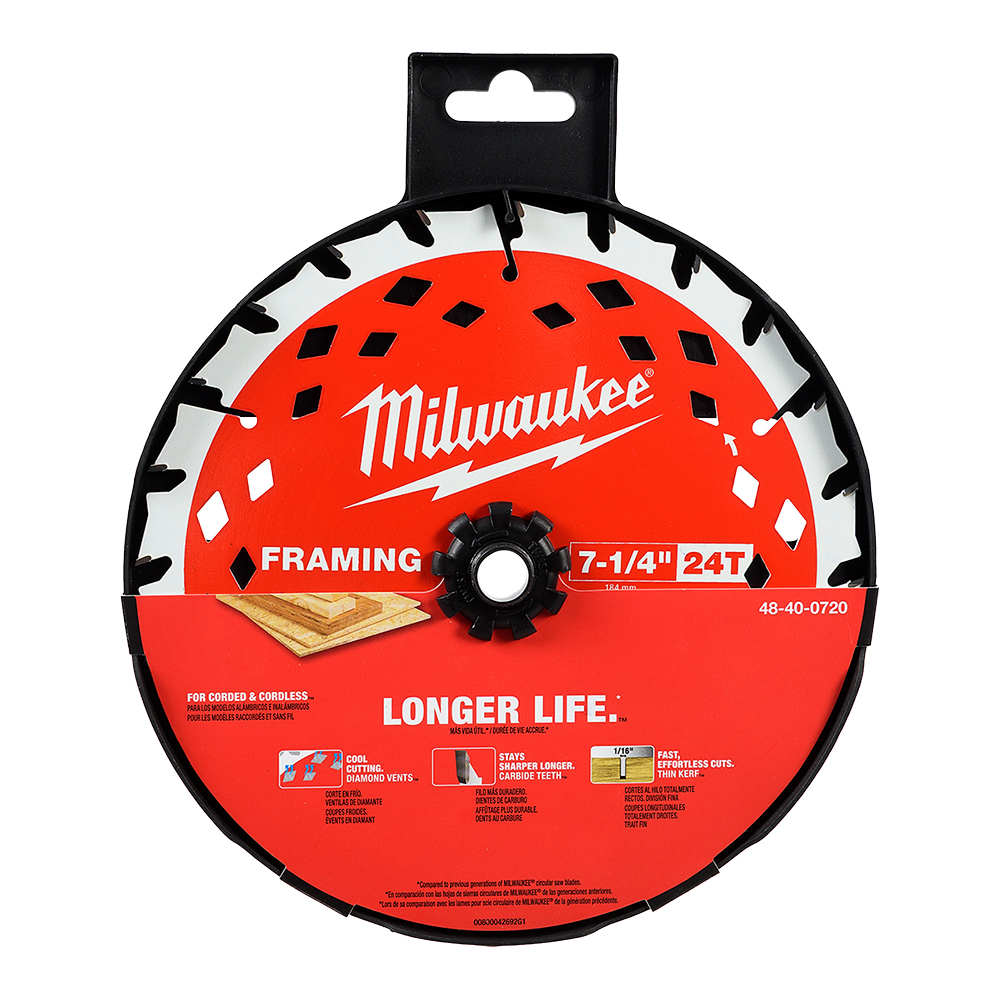 MILWAUKEE Framing Circular Saw Blade 7 1/4 in. 24 Teeth