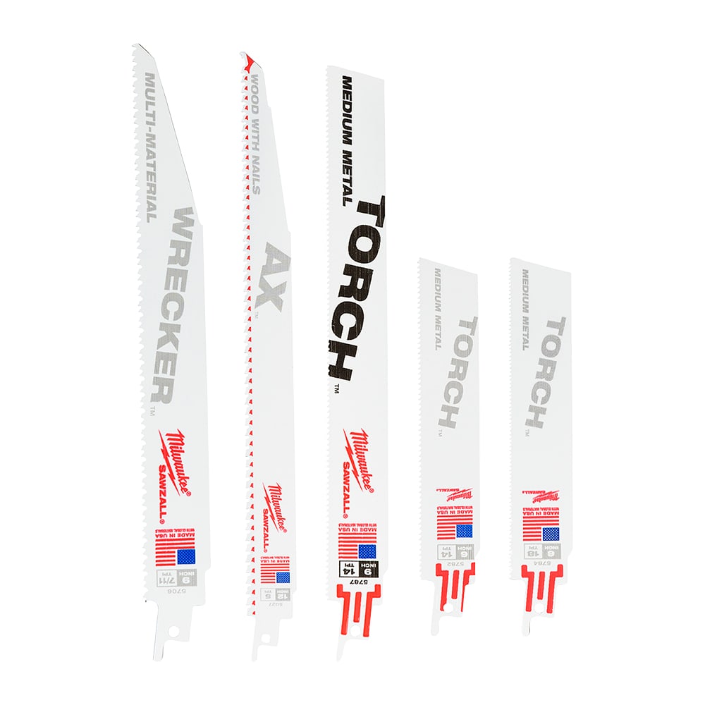 MILWAUKEE Reciprocating Saw Blade Set/5