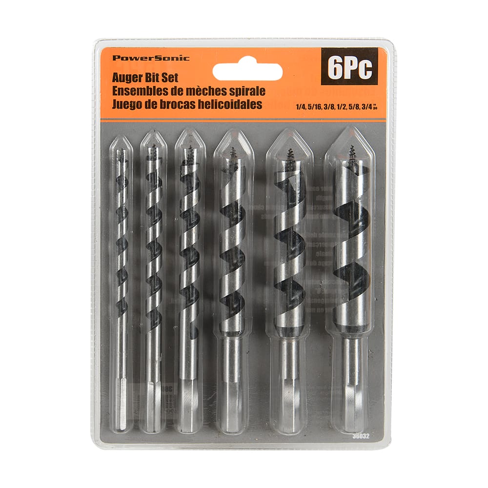 Ensemble de mèches à bois hélicoïdales Ens/6