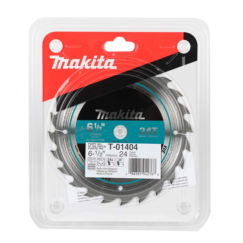 MAKITA Framing Circular Saw Blade 6&nbsp;1/2&nbsp;in 24&nbsp;Teeth