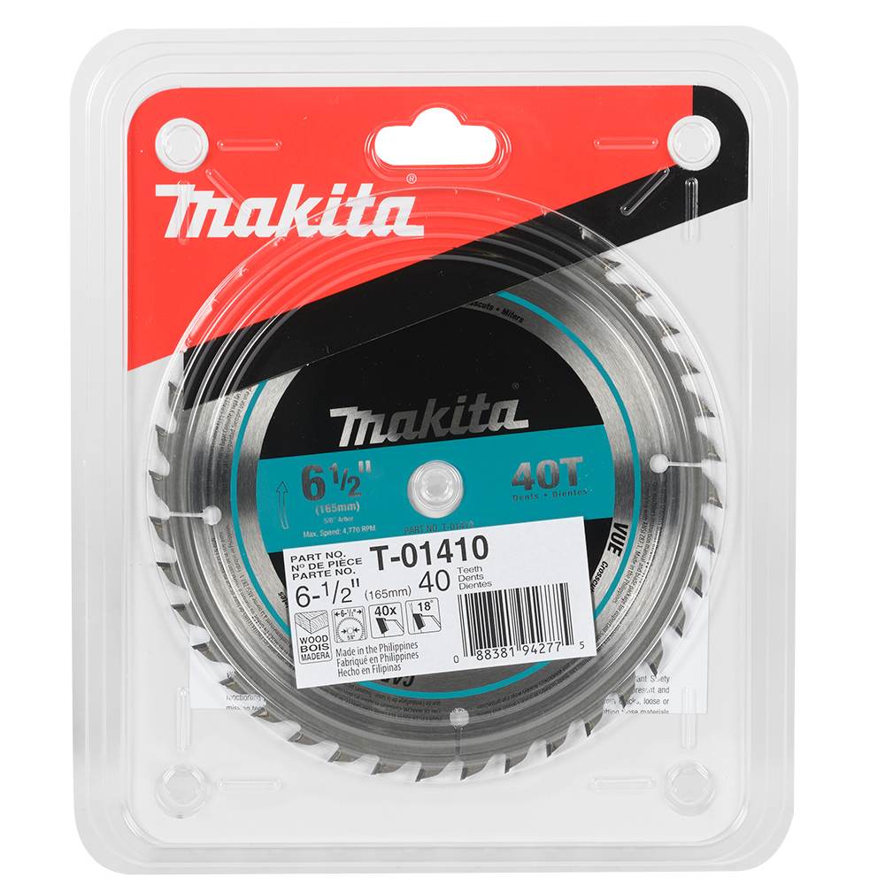 MAKITA Framing Circular Saw Blade 6&nbsp;1/2&nbsp;in. 40&nbsp;Teeth