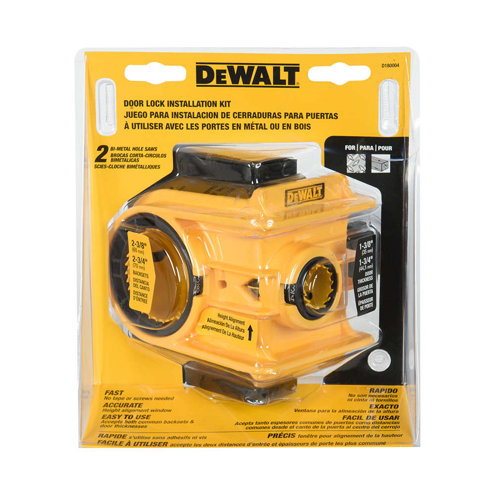 Ensemble d'installation de serrure DEWALT