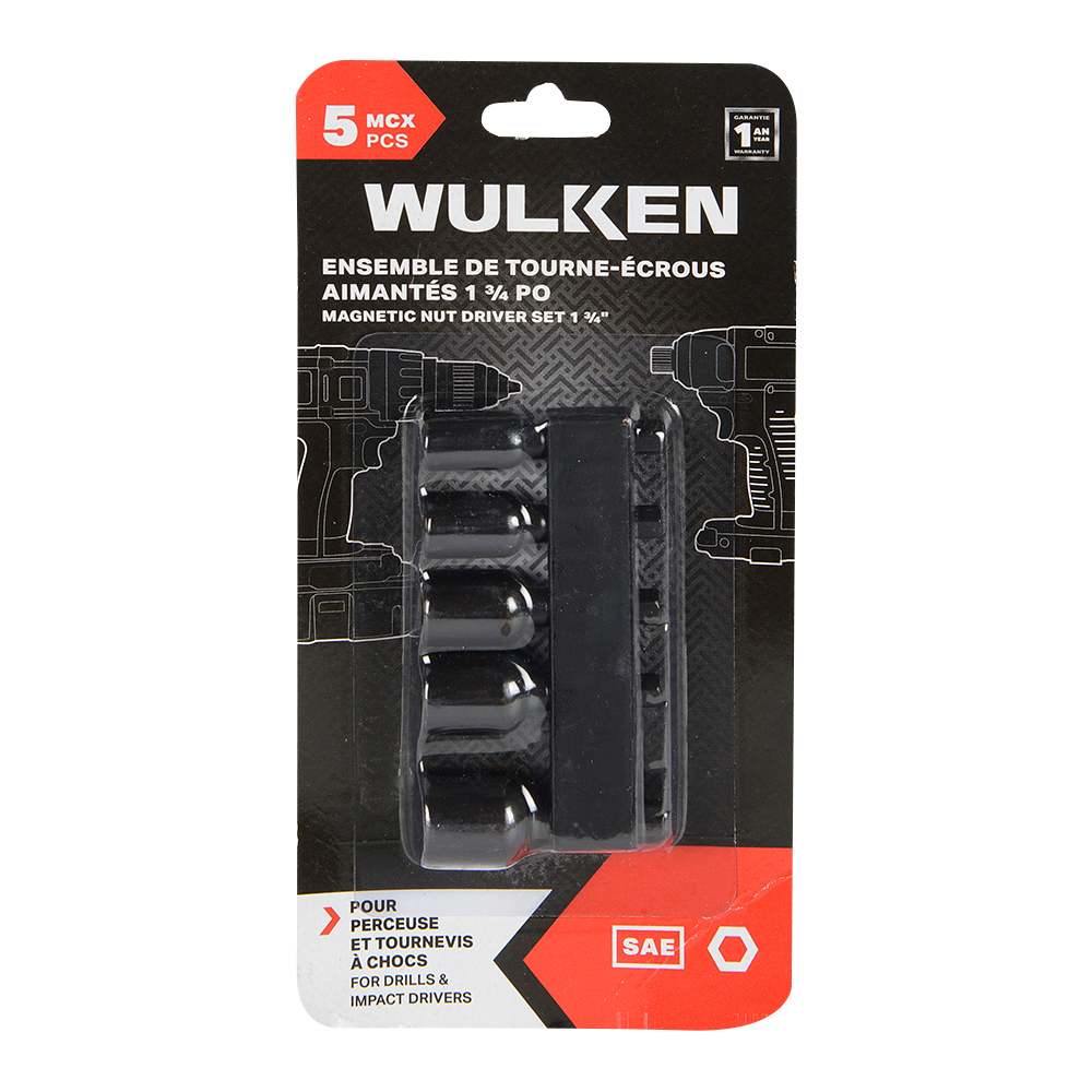 WULKEN Nut Driver Set 1-3/4 in. Set/5