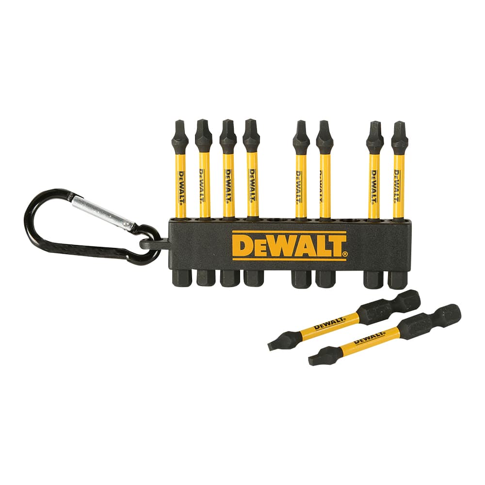 Embouts de tournevis carrés Impact n° 2 x 2 po Pqt/10 DEWALT