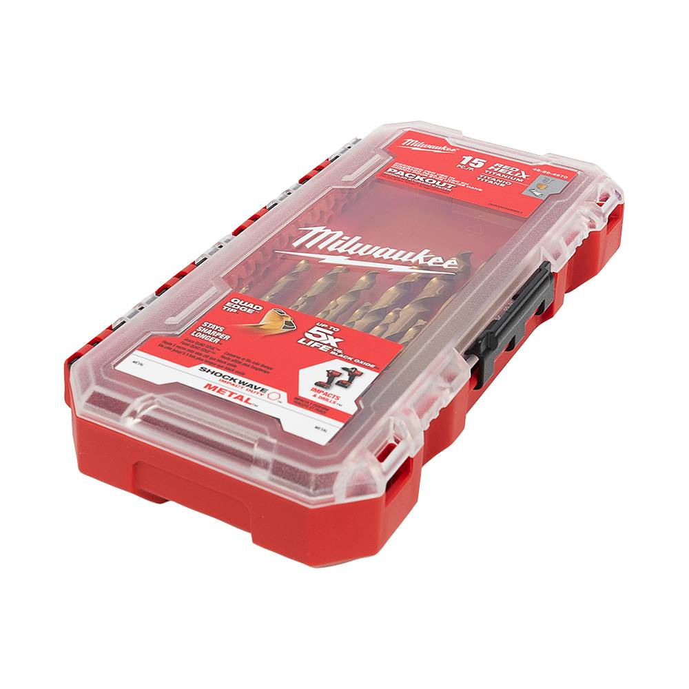 Ensemble de 15 mèches au titane  MILWAUKEE