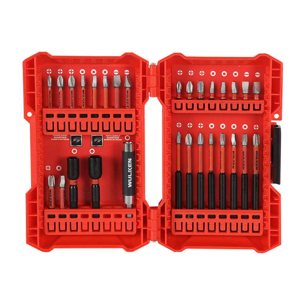 Ensemble de 29 embouts pour perceuse et tournevis à chocs WULKEN