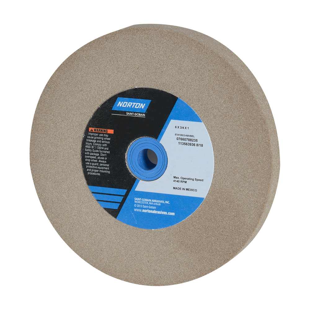 Roue de meulage 6 x 3/4  x 1 po