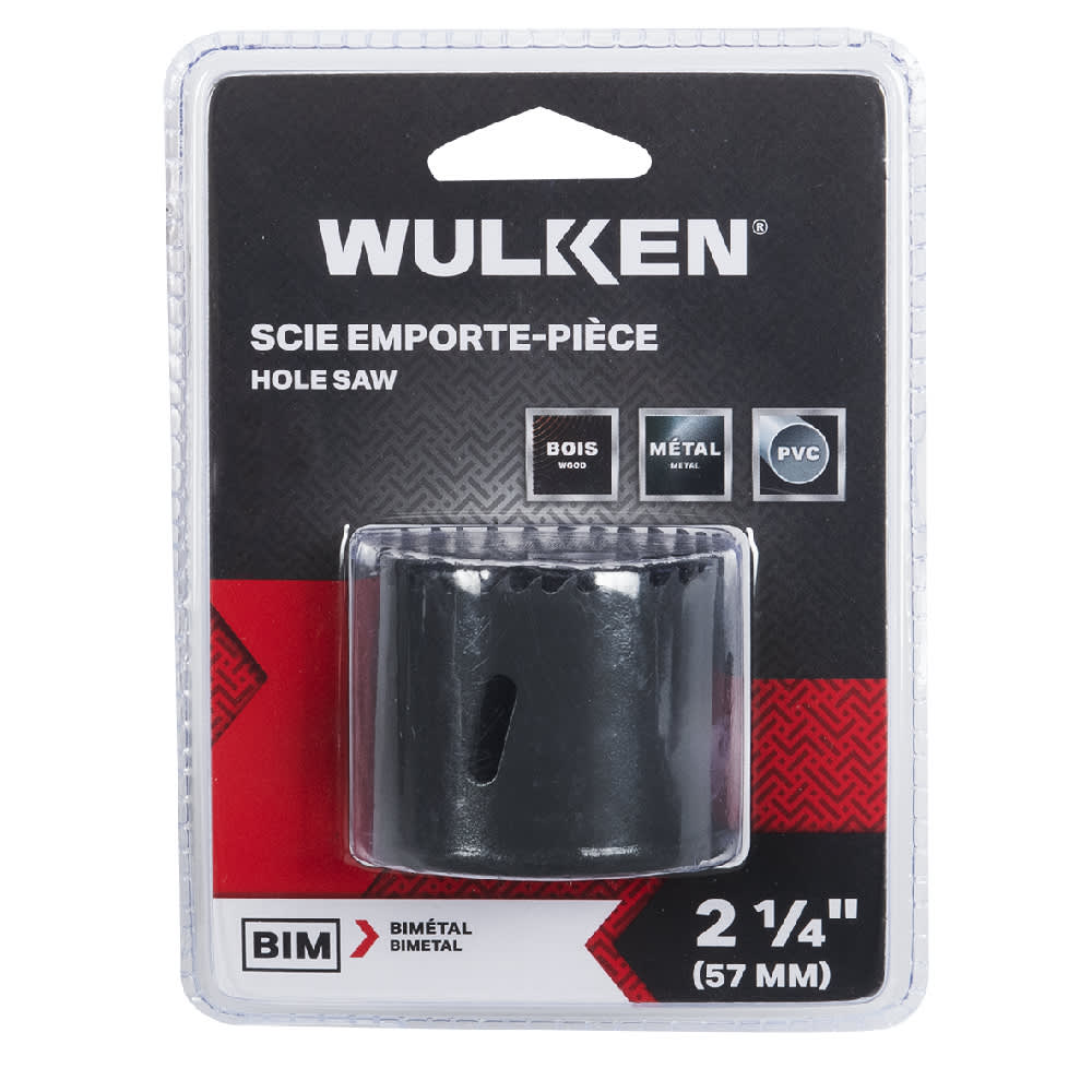 Scie emporte-pièce bimétallique 2&nbsp;1/4&nbsp;po WULKEN