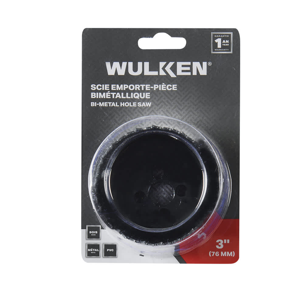 Scie emporte-pièce bimétallique 3 po WULKEN