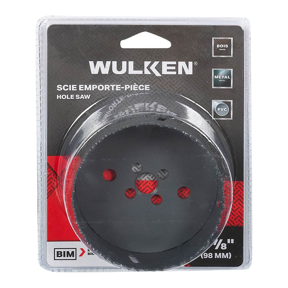 Scie emporte-pièce bimétallique 3&nbsp;7/8&nbsp;po WULKEN