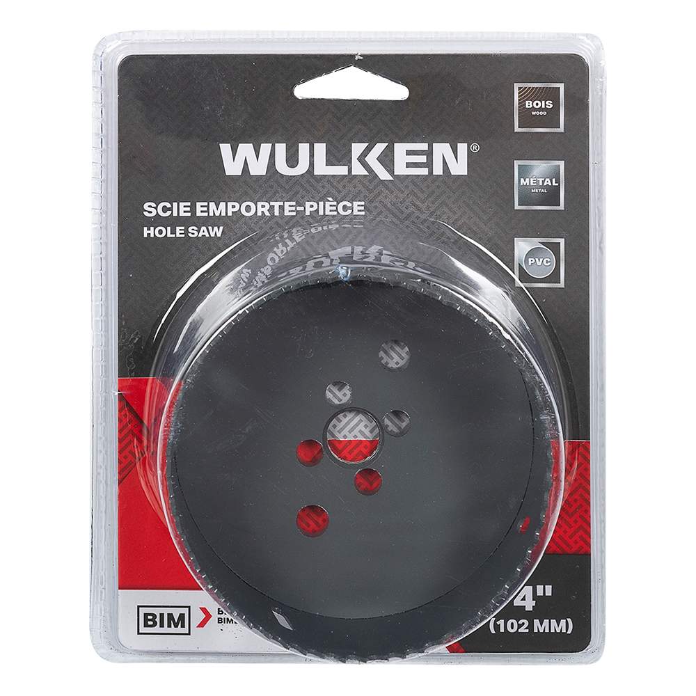 Scie emporte-pièce bimétallique 4 po WULKEN