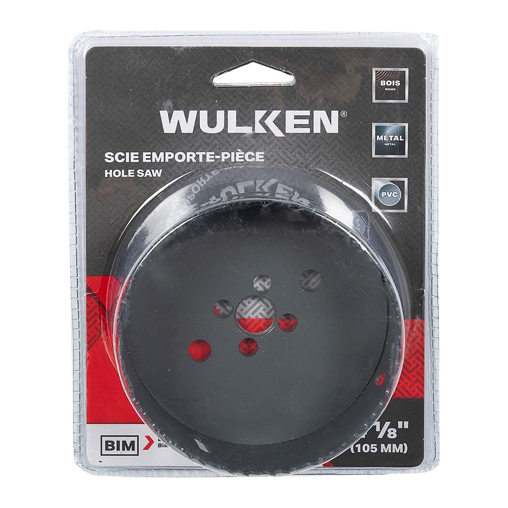 Scie emporte-pièce bimétallique 4&nbsp;1/8&nbsp;po WULKEN