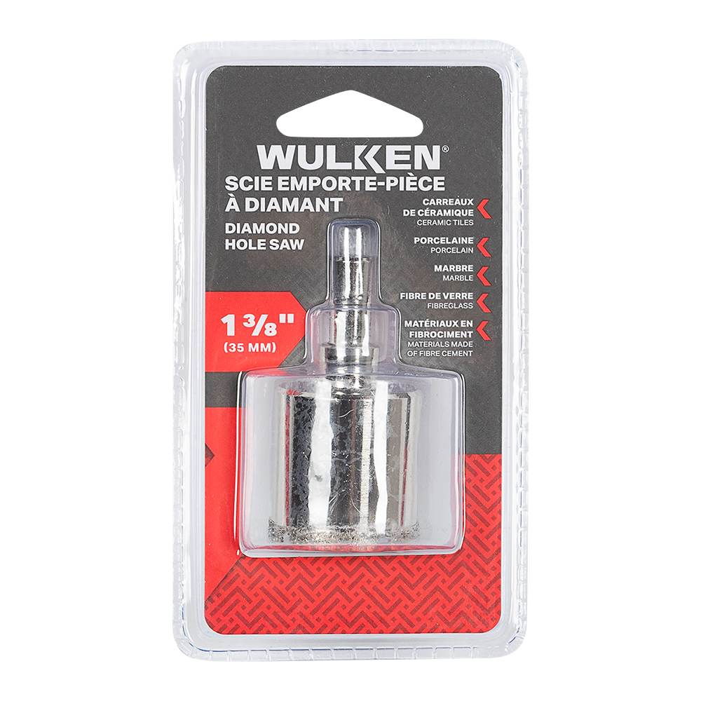 Scie emporte-pièce à diamant 1&nbsp;3/8&nbsp;po WULKEN