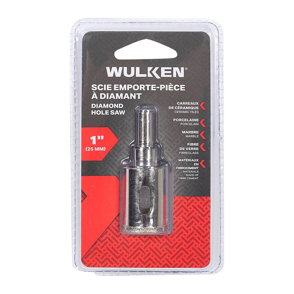 Scie emporte-pièce à diamant 1 po WULKEN