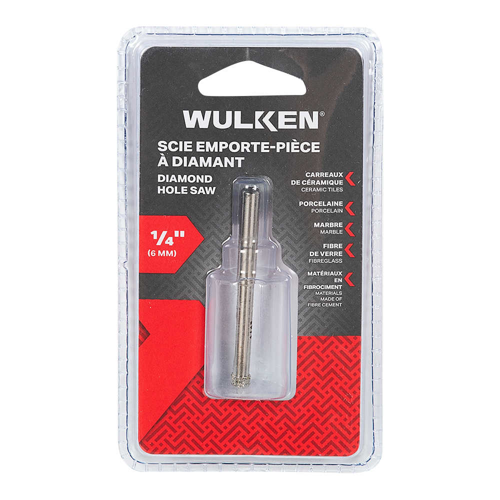 WULKEN Diamond Hole Saw 1/4 in.
