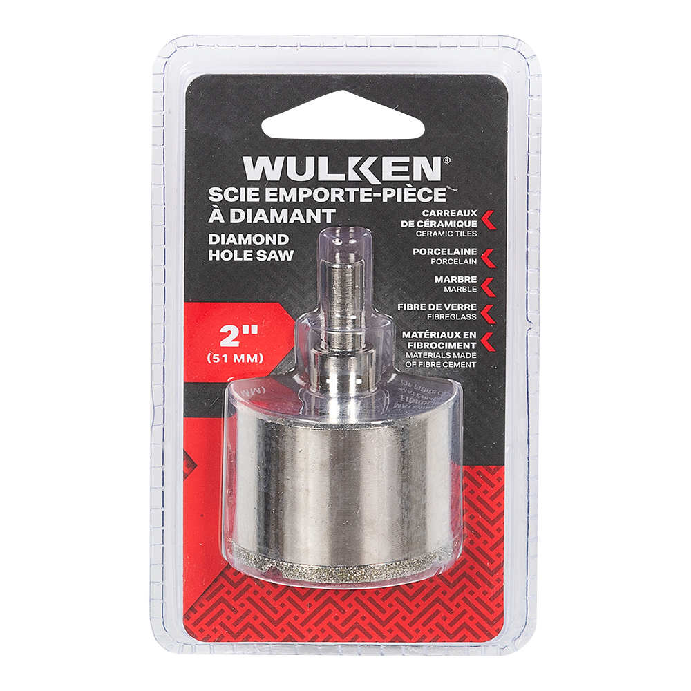 Scie emporte-pièce à diamant 2 po WULKEN