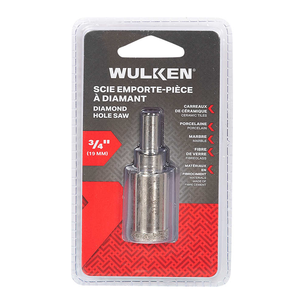 Scie emporte-pièce à diamant 3/4 po WULKEN