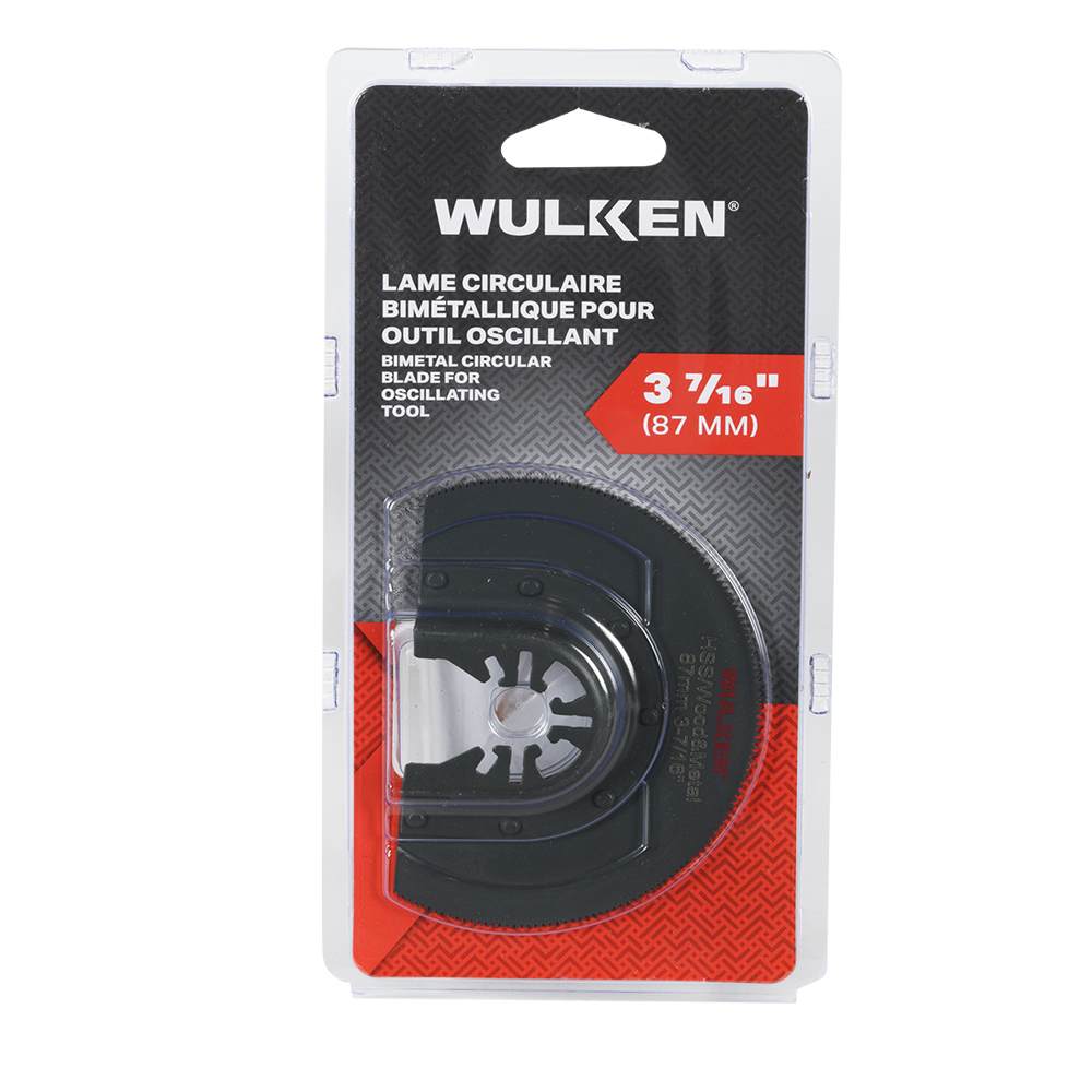 Lame circulaire pour outil oscillant 3&nbsp;7/16&nbsp;po WULKEN