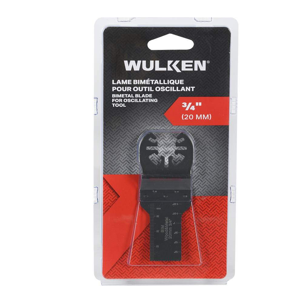Lame bimétallique pour outil oscillant 3/4&nbsp;po WULKEN