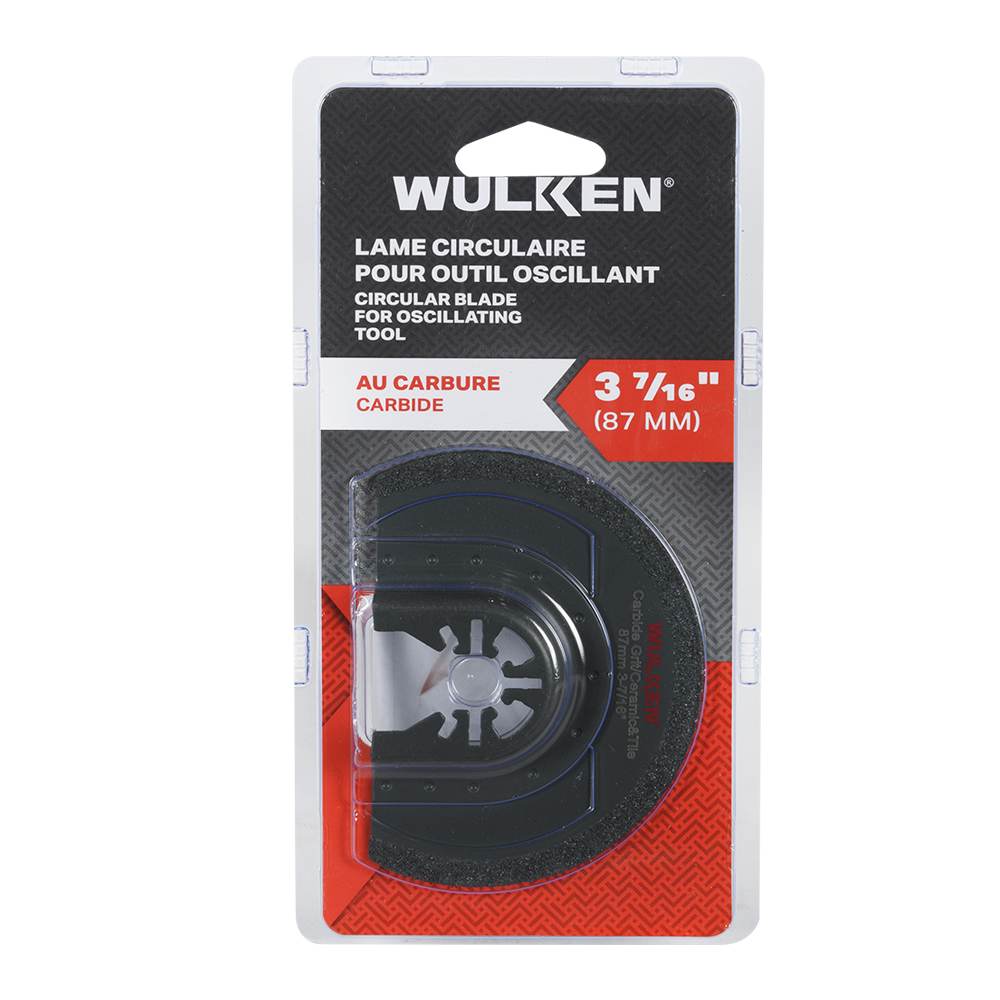 Lame circulaire au carbure pour outil oscillant  3&nbsp;7/16&nbsp;po WULKEN