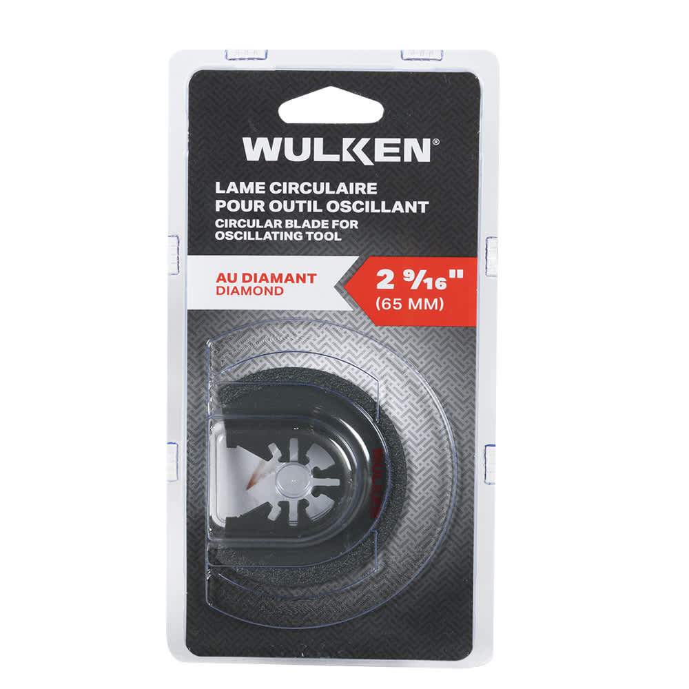 Lame circulaire au diamant pour outil oscillant 2&nbsp;9/16&nbsp;po WULKEN