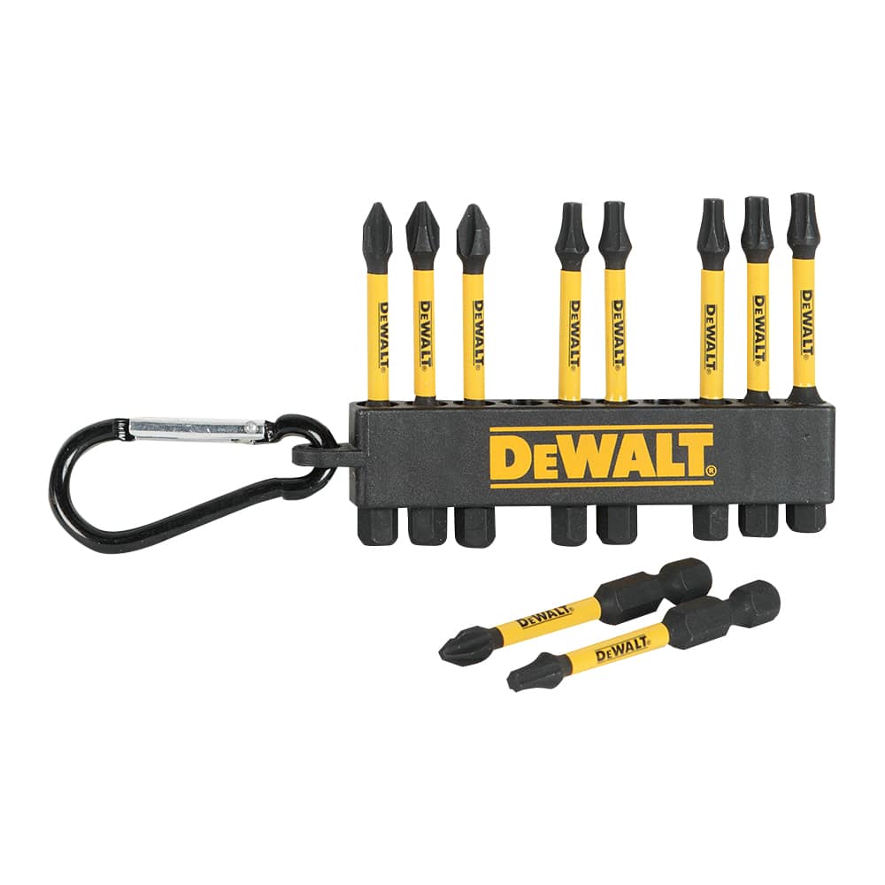 Ensemble de 10 embouts de tournevis mixtes impact DEWALT
