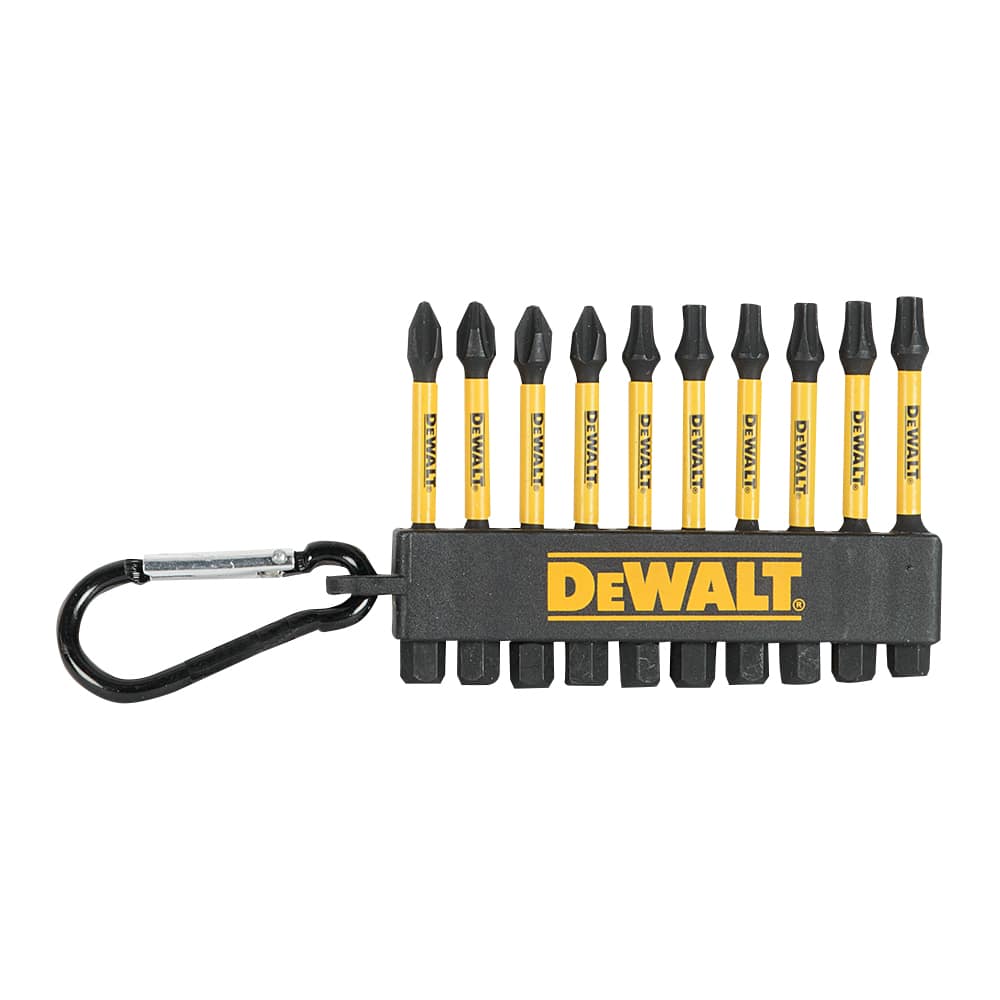 Ensemble de 10 embouts de tournevis mixtes impact DEWALT