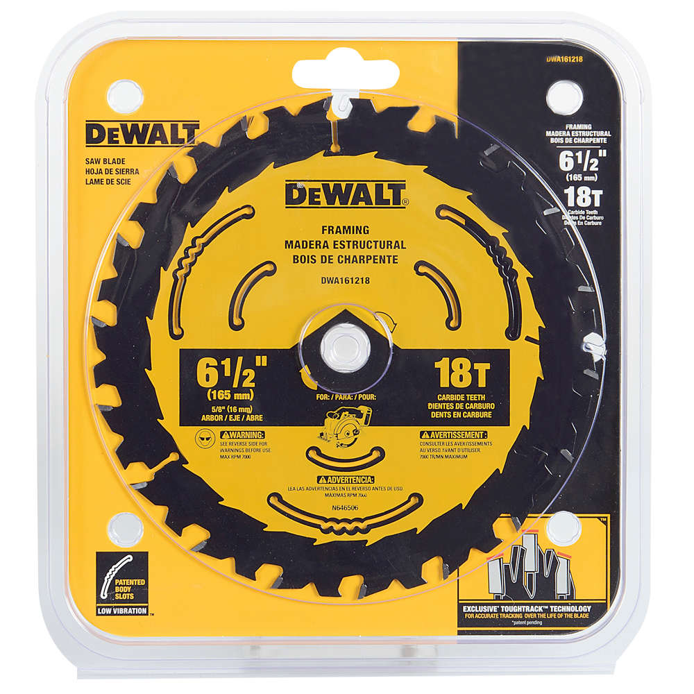 DEWALT Framing Circular Saw Blade 6 1/2 in. 18 Teeth