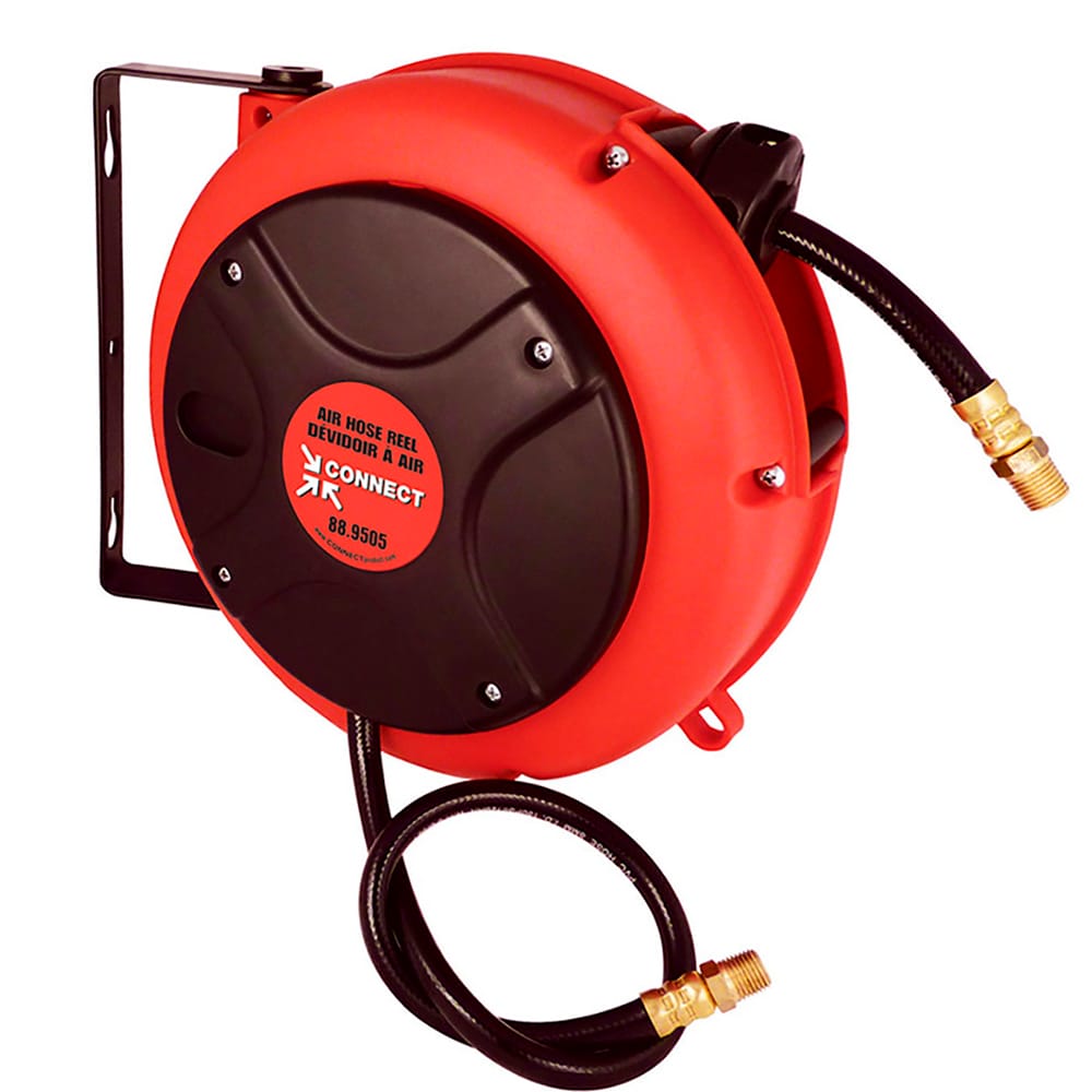 Dévidoir avec tuyau à air comprimé 1/4 po x 27 pi