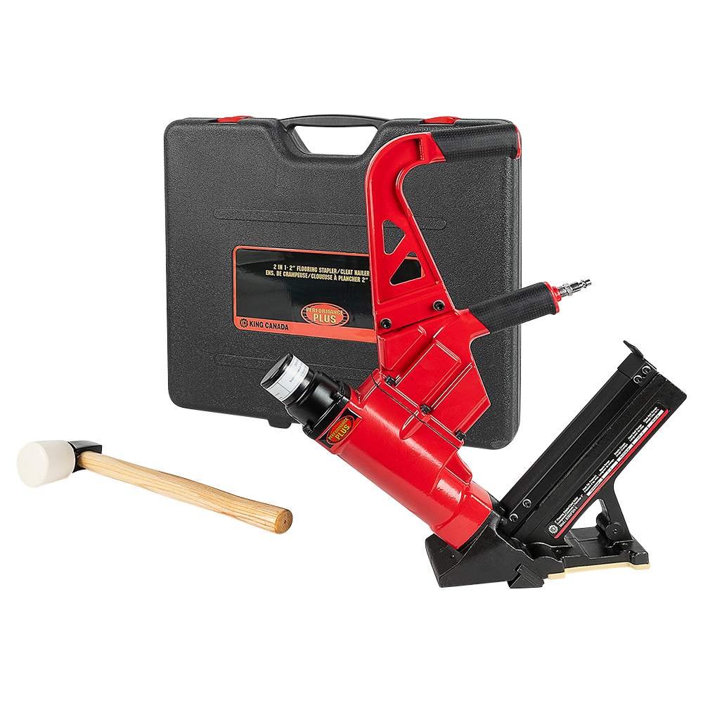 Cloueuse-agrafeuse pneumatique à plancher