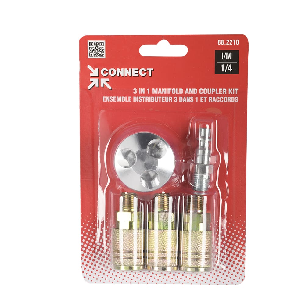 Raccord triple en Y pour outils à air comprimé CONNECT