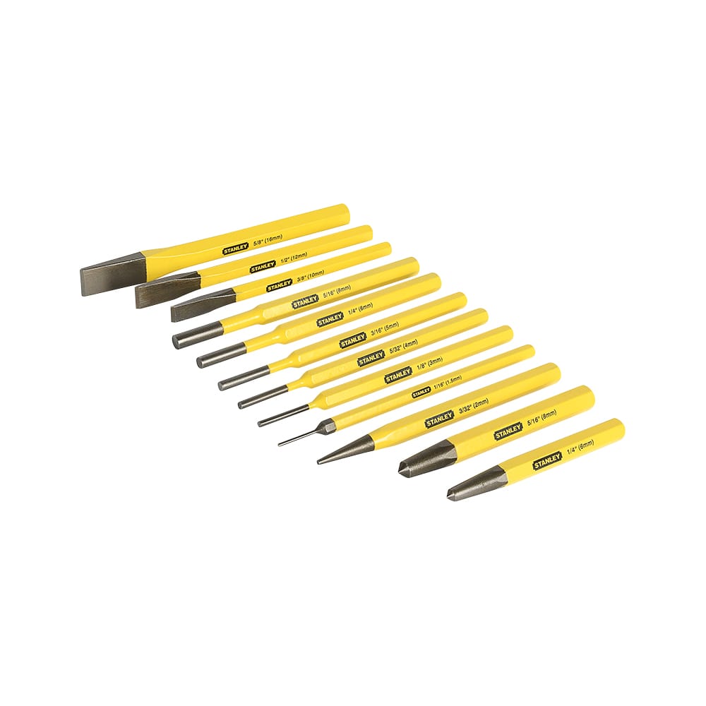 Ensemble de ciseaux à froid et poinçons