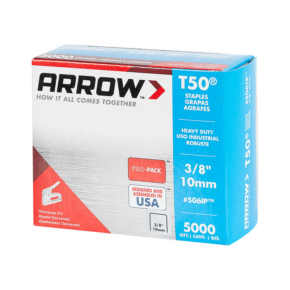 Agrafes T50, 3/8 po Pqt/5&nbsp;000