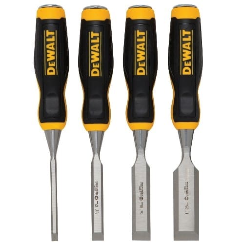 Ensemble de 4 ciseaux à bois DEWALT