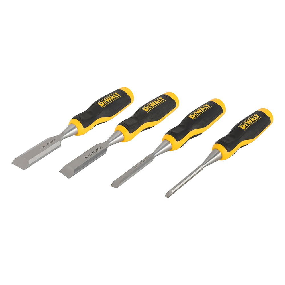 Ensemble de 4 ciseaux à bois ergonomiques DEWALT