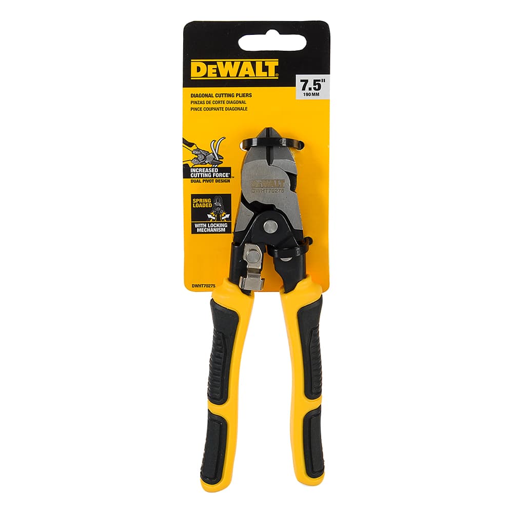 Pince coupante diagonale à action composée 7 1/2 po DEWALT