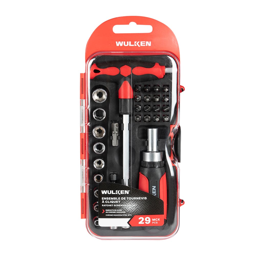 WULKEN 29-Pc. Ratchet Screwdriver Set